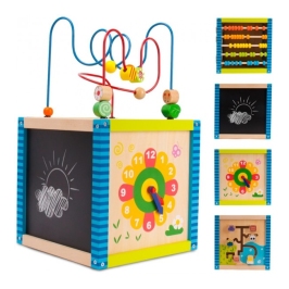 Attīstošais koka kubs-šķirotājs XL SunBaby E01.072.0.1 [A]