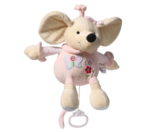Mīkstā rotaļļieta pele ar mūziku BABYONO CUTE MOUSIE 927