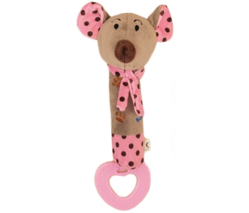 Rotaļlieta ar pīkstuli PINK MOUSE BabyMix 26902