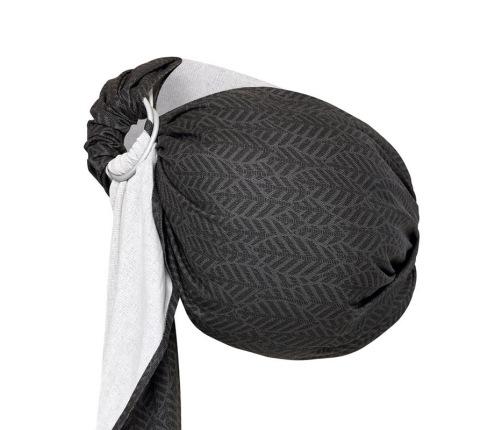 Платок-слинг HUG ME Zaffiro graphite leaves CHK-034