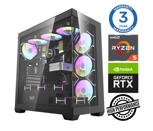 INTOP Ryzen 5 7500F 64GB DDR5 1TB SSD M.2 NVME+2TB RTX5060Ti 8GB no-OS