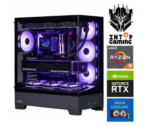 INTOP AQUA Ryzen 9 9900x 32GB DDR5 1TB SSD M.2 NVME+2TB RTX5080 16GB
 no-OS