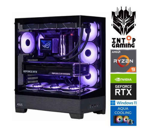 INTOP AQUA Ryzen 9 9900x 32GB DDR5 1TB SSD M.2 NVME RTX5080 16GB
 WIN11