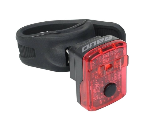 Velosipēda aizmugurējais lukturis Rock Machine R.Light 30 USB Black/Grey