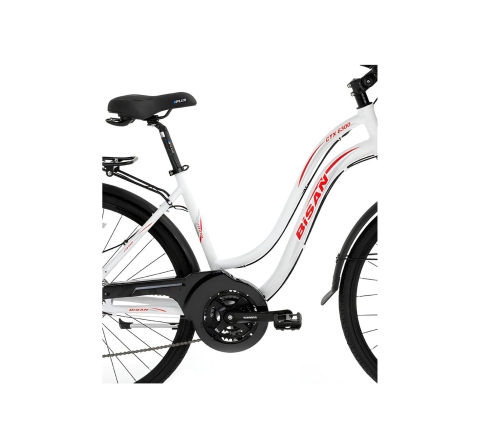 Городской велосипед Bisan 28 CTX6300 (PR10010317) белый/красный (18)