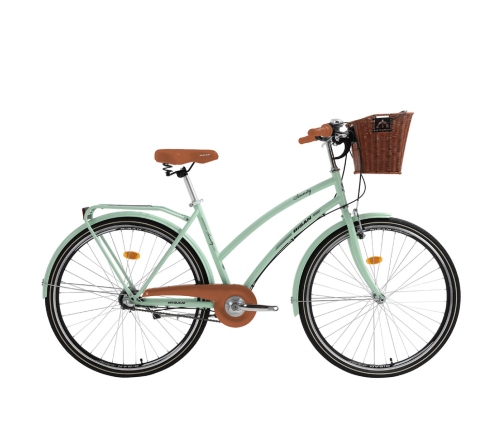 Pilsētas velosipēds Bisan 28 Serenity (PR10010419) zaļš/sudrabs (19)