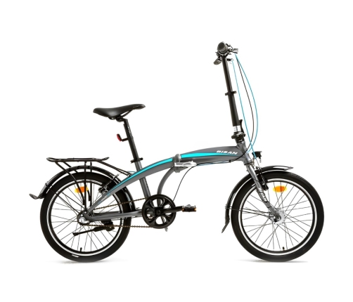 Складной велосипед Bisan 20 FX3500 NX3 (PR10010408) серый/синий