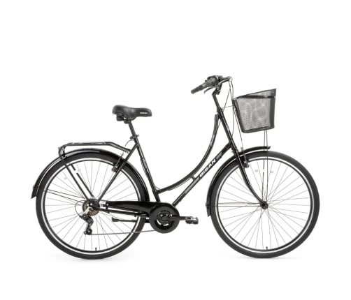 Городской велосипед Bisan 28 Paradise S черный/серый (M)