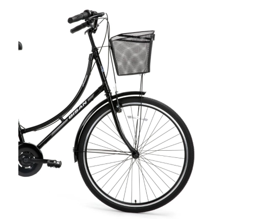 Городской велосипед Bisan 28 Paradise S черный/серый (M)