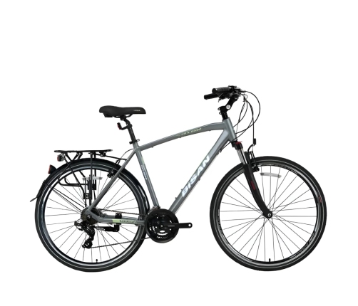 Tūrisma velosipēds Bisan 28 TRX8100 City g.pelēks/zaļš (M)