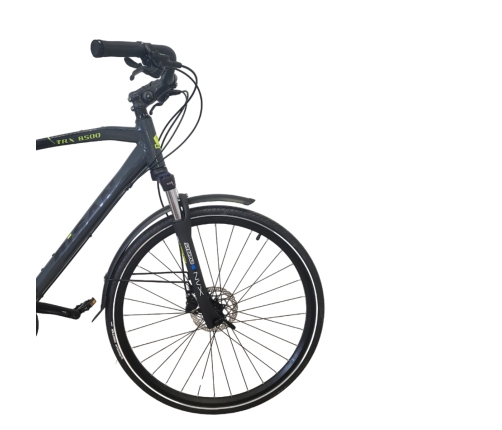 Tūrisma velosipēds Bisan 28 TRX8500 (PR10010436) pelēks/dzeltens (22)