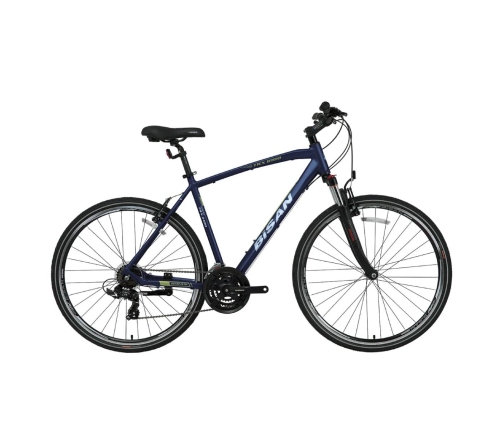 Tūrisma velosipēds Bisan 28 TRX8100 City zils/zaļš (M)