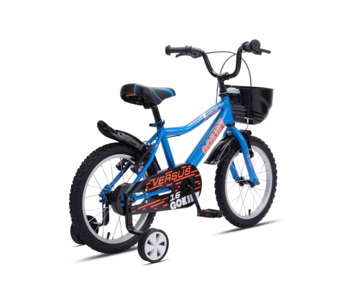 Bērnu velosipēds GoKidy 16 Versus (VER.1603) zils/oranžs