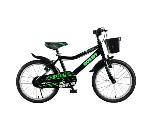 Детский велосипед GoKidy 20 Versus (VER2002) черный/зеленый