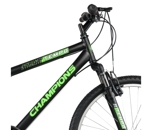 Горный велосипед Champions 26 Tempo (TMP.2602) черный/зеленый (16)