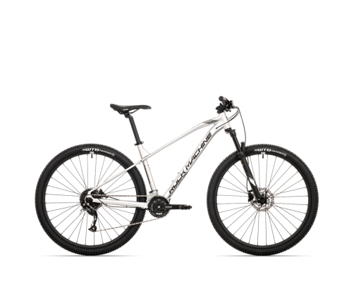 Viriešu kalnu velosipēds Rock Machine Manhattan 90-29 (III) sudrabs (Rata izmērs: 29 Rāmja izmērs: S)