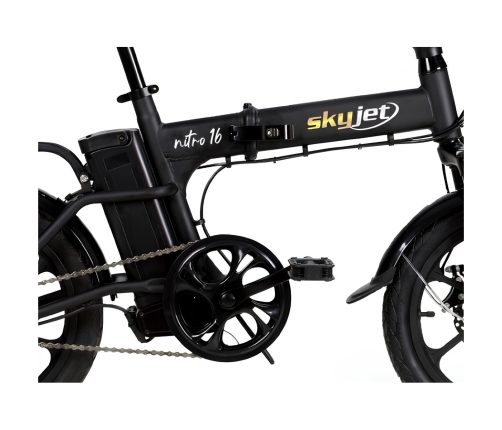 Elektriskais velosipēds SKYJET 16 Nitro melns