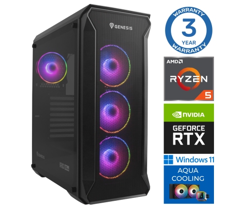 INTOP AQUA Ryzen 5 7600X 16GB DDR5 1TB SSD M.2 NVME RTX5070Ti 16GB
 WIN11