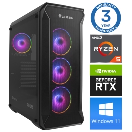 INTOP Ryzen 5 5600X 32GB 500SSD M.2 NVME+2TB RTX5060Ti 8GB WIN11Pro