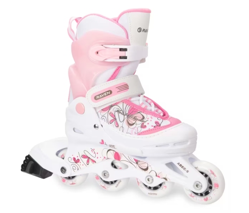 Skrituļslidas 3in1 Raven Laguna White/Pink, 30-33