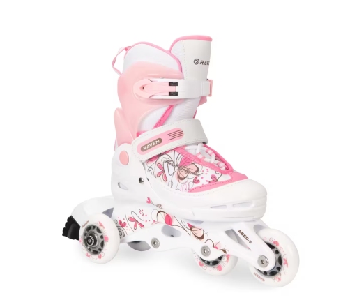 Skrituļslidas 3in1 Raven Laguna White/Pink, 30-33