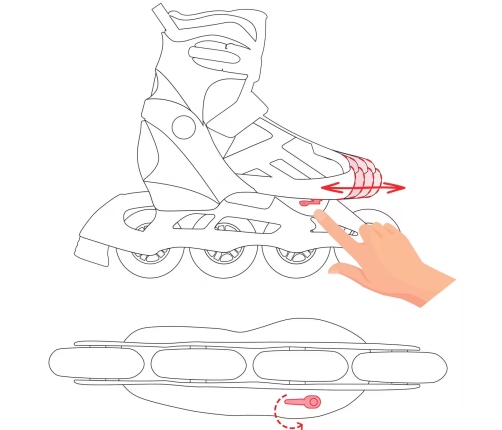 Skrituļslidas 3in1 Raven Laguna White/Pink, 30-33