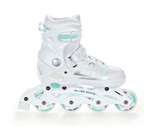 Skrituļslidas Raven Spirit White/Mint, 37-40