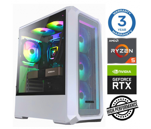 INTOP Ryzen 5 5600X 32GB 500SSD M.2 NVME+2TB RTX3050 6GB no-OS