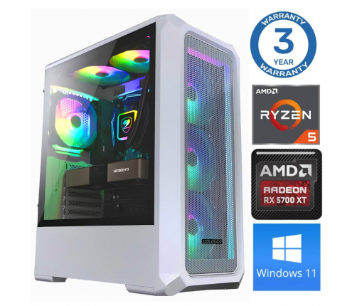 INTOP Ryzen 5 5600X 64GB 500SSD M.2 NVME+2TB RX6600 8GB WIN11