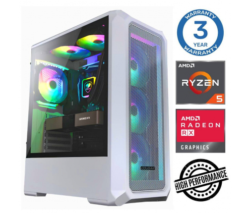 INTOP Ryzen 5 5500 32GB 1TB SSD M.2 NVME RX580 8GB no-OS