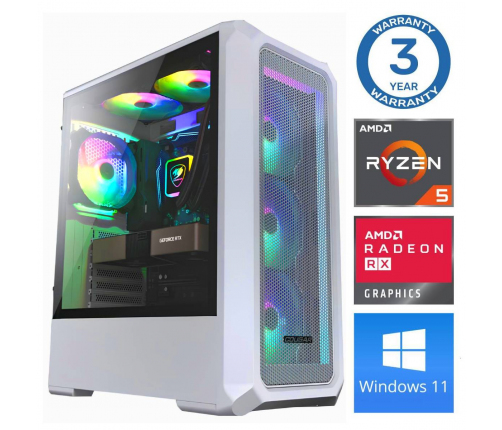 INTOP Ryzen 5 5500 32GB 1TB SSD M.2 NVME RX580 8GB WIN11