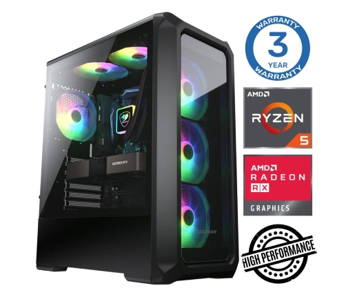 INTOP Ryzen 5 5500 32GB 1TB SSD M.2 NVME RX580 8GB no-OS