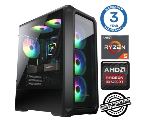 INTOP Ryzen 5 5600X 64GB 500SSD M.2 NVME RX6600 8GB no-OS