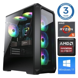 INTOP Ryzen 5 5600X 64GB 500SSD M.2 NVME+2TB RX6600 8GB WIN11