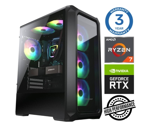 INTOP Ryzen 7 5700X 32GB 250SSD M.2 NVME RTX3050 6GB no-OS