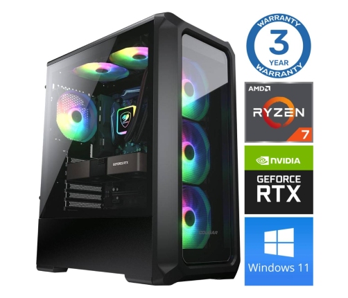 INTOP Ryzen 7 5700X 32GB 500SSD M.2 NVME RTX3050 6GB WIN11