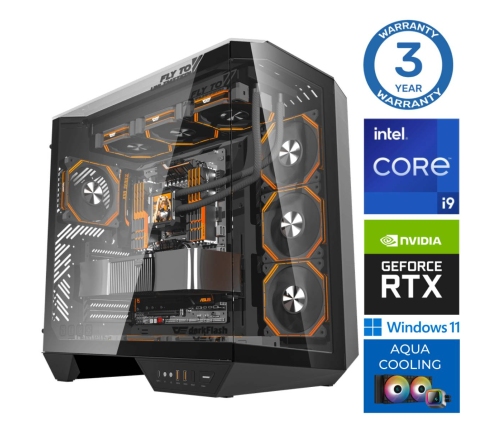 INTOP AQUA i9-14900KF 32GB DDR5 1TB SSD M.2 NVME RTX5070Ti 16GB
 WIN11