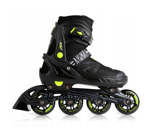 Skrituļslidas Blackwheels Sonic Green/Black, 33-36