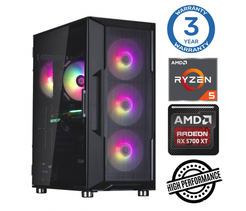 INTOP Ryzen 5 5600X 64GB 1TB SSD M.2 NVME RX6600 8GB no-OS