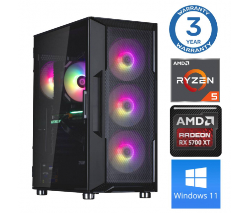 INTOP Ryzen 5 5600X 64GB 500SSD M.2 NVME+2TB RX6600 8GB WIN11