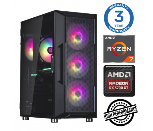 INTOP Ryzen 7 5700X 64GB 500SSD M.2 NVME RX6600 8GB no-OS