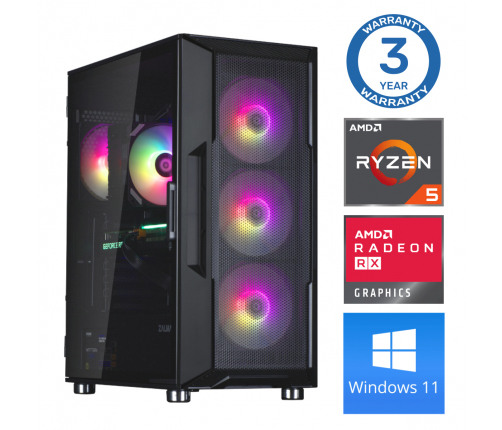 INTOP Ryzen 5 5500 32GB 1TB SSD M.2 NVME RX580 8GB WIN11