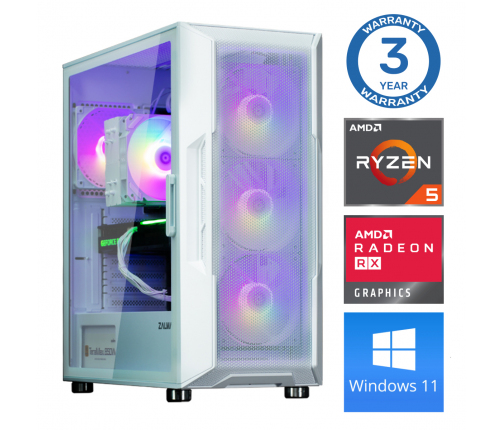 INTOP Ryzen 5 5500 32GB 1TB SSD M.2 NVME RX580 8GB WIN11