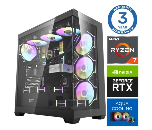 INTOP AQUA Ryzen 7 9700X 32GB DDR5 1TB SSD M.2 NVME+2TB RTX5070 12GB no-OS