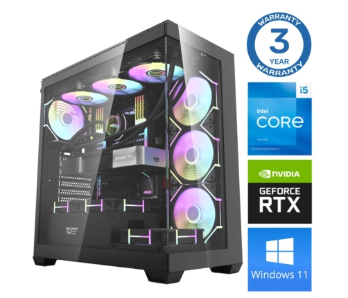 INTOP i5-14400F 32GB DDR5 1TB SSD M.2 NVME RTX5060Ti 8GB WIN11Pro