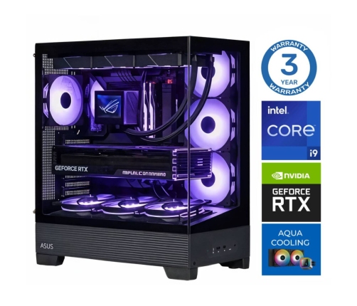 INTOP AQUA i9-14900KF 32GB DDR5 1TB SSD M.2 NVME+2TB RTX5070 12GB no-OS