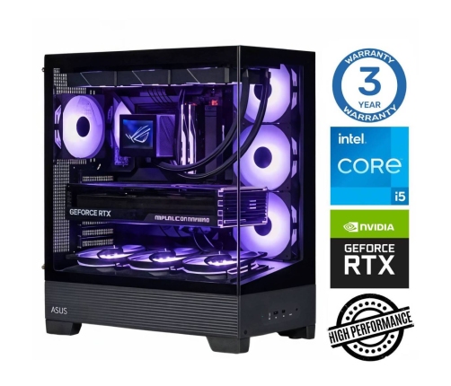 INTOP i5-14400F 64GB DDR5 1TB SSD M.2 NVME+2TB RTX5070Ti 16GB
 no-OS