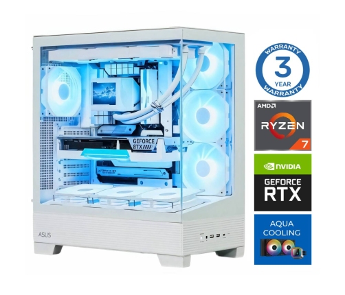 INTOP AQUA Ryzen 7 9700X 64GB DDR5 1TB SSD M.2 NVME RTX5060 8GB no-OS