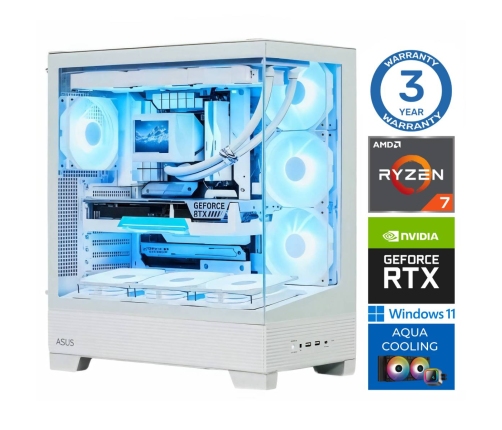 INTOP AQUA Ryzen 7 9700X 64GB DDR5 1TB SSD M.2 NVME RTX5060Ti 8GB WIN11