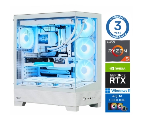 INTOP AQUA Ryzen 5 7600X 16GB DDR5 1TB SSD M.2 NVME RTX5070Ti 16GB
 WIN11Pro